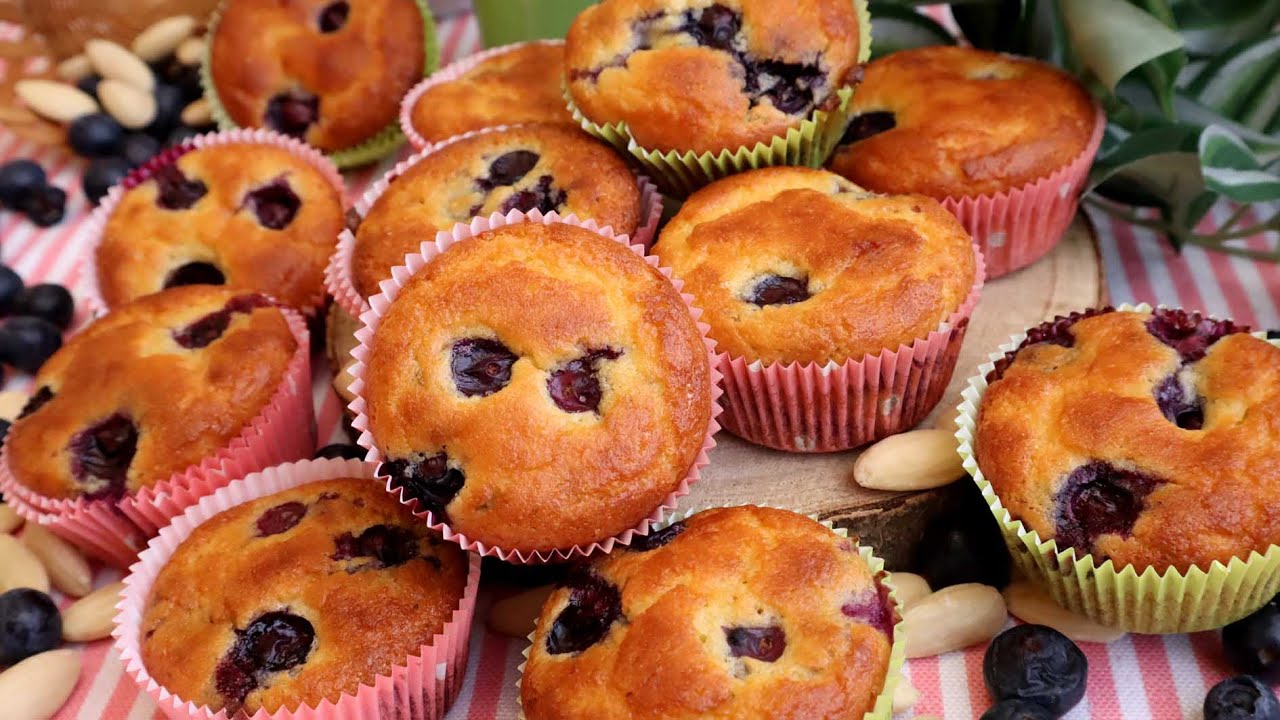 MAGDALENAS SIN GLUTEN CON HARINA DE ALMENDRAS