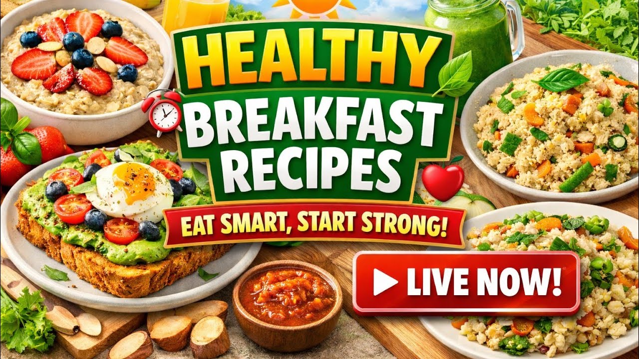 Healthy Breakfast Recipes Collection Live 🌞 | Quick Morning Meal Ideas