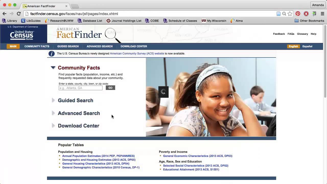 Using American FactFinder