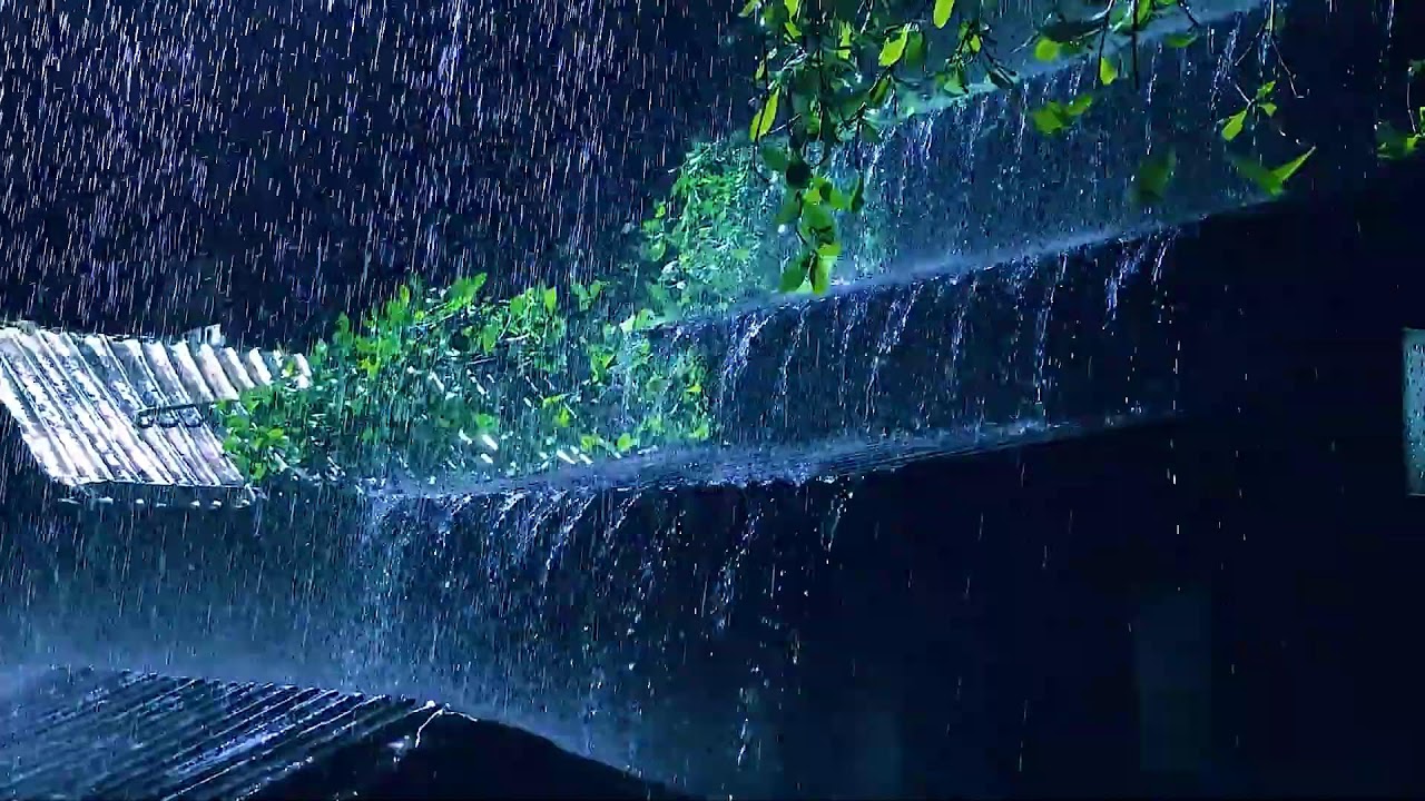 Cozy Rainstorm Sounds on Window for Deep Sleep & Relaxation | 4K Rain Ambience