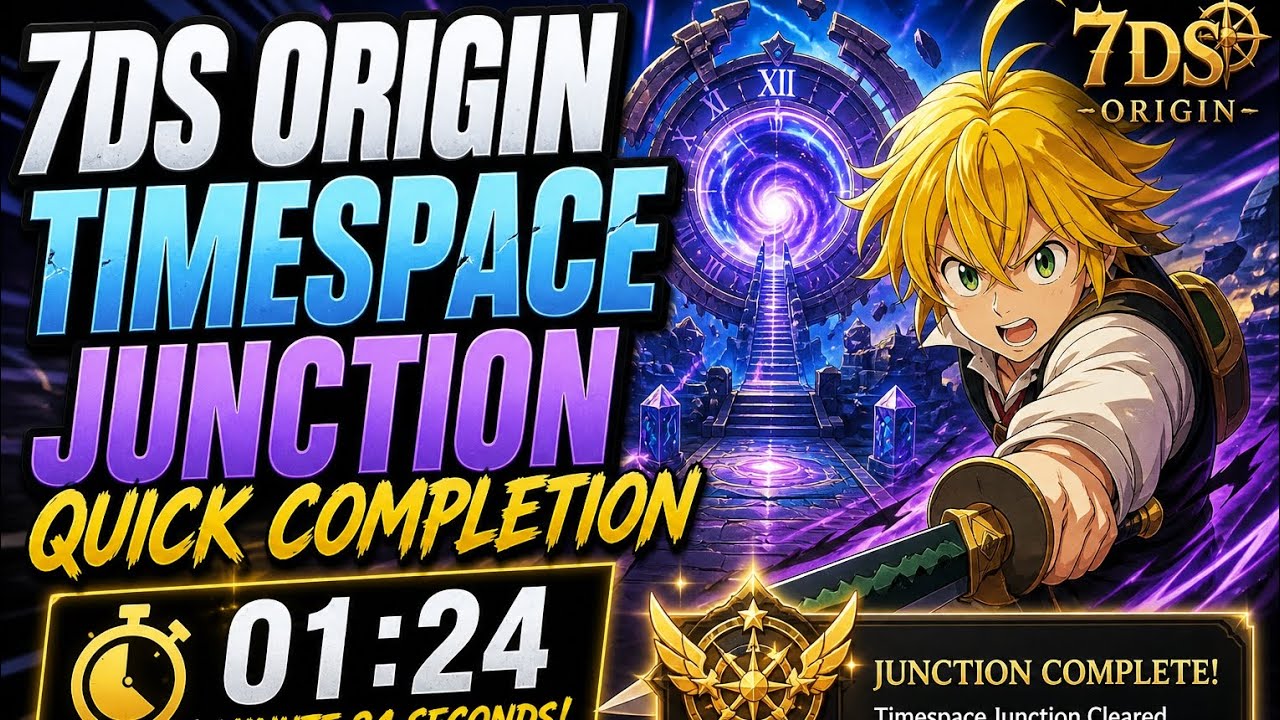 🔥 7DS Origin Timespace Junction Quick Completion (1:24 Speed Run!) 🔥