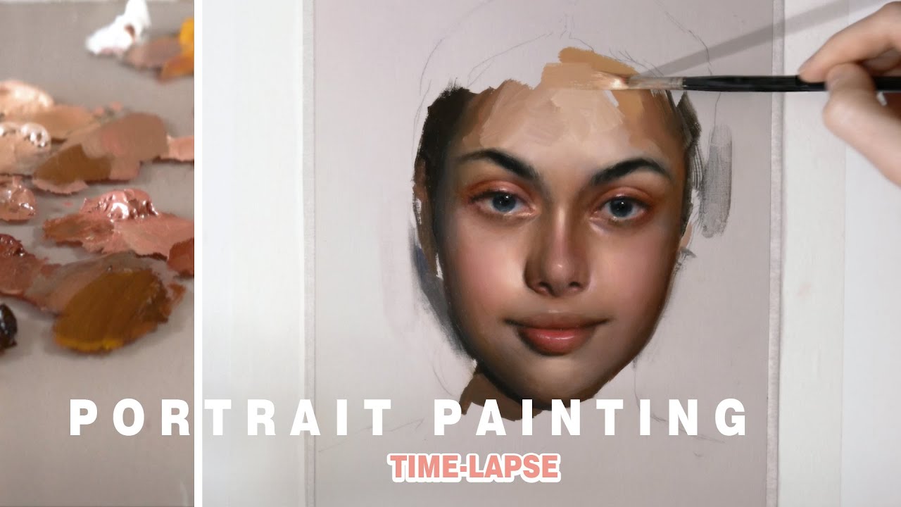 PORTRAIT PAINTING TIME-LAPSE || “Maia” oil on paper
