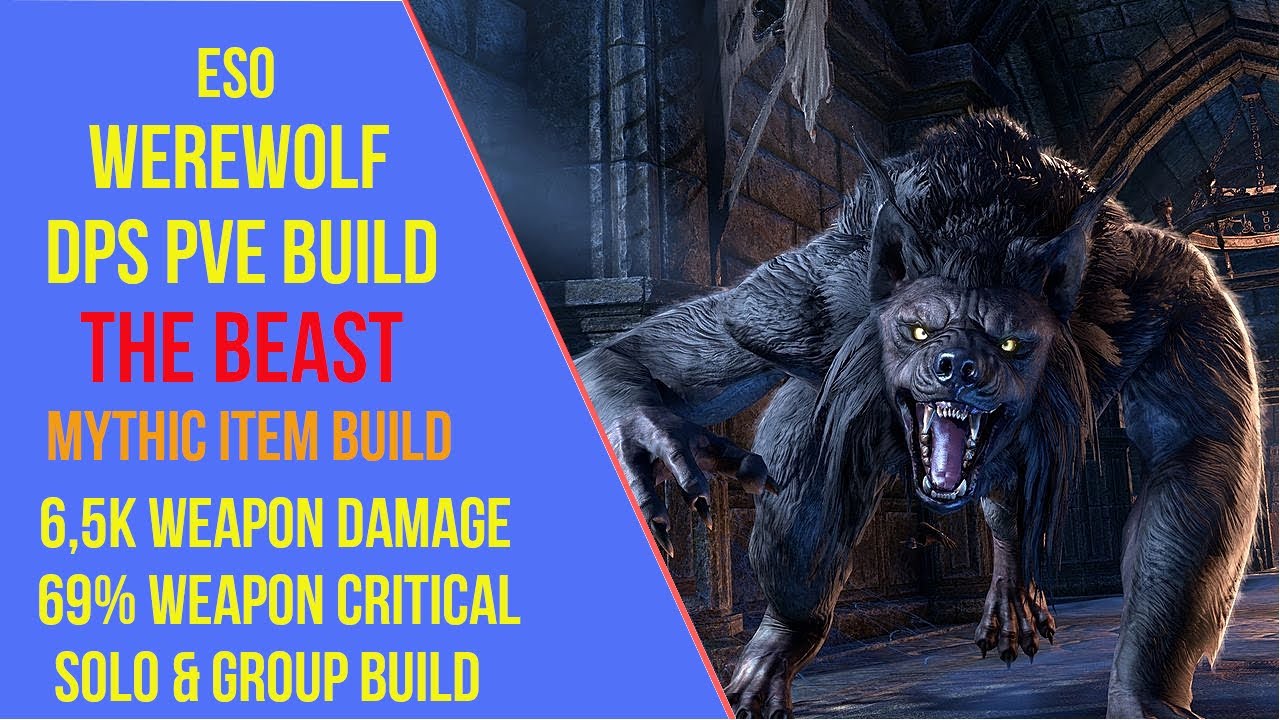 ESO Werewolf DPS PVE Build - The Beast - High Isle