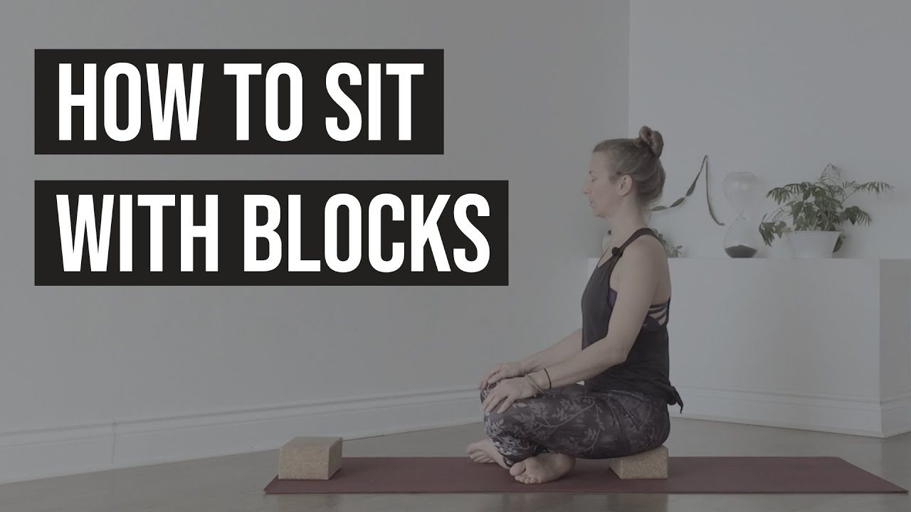 Seated Yoga Poses with Blocks