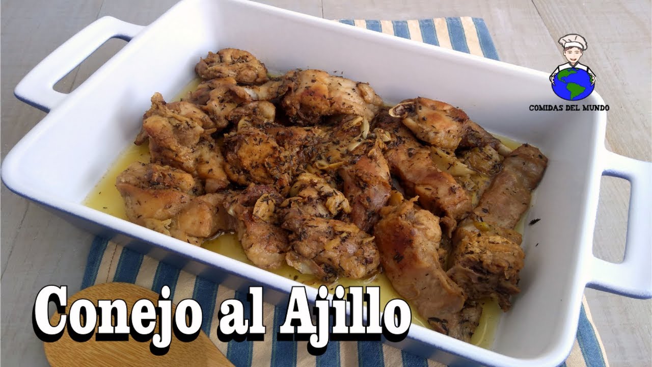 Conejo al Ajillo Receta Tradicional | Cocina Española