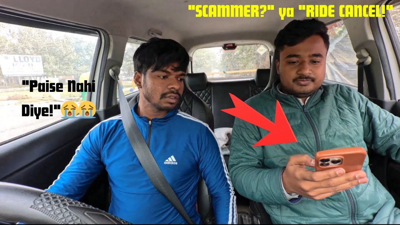 NOIDA SCAM ALERT: Passenger ne 1km ghumaya, Ride Cancel ki aur Paise bhi nahi diye! 😡(Dashcam Video)