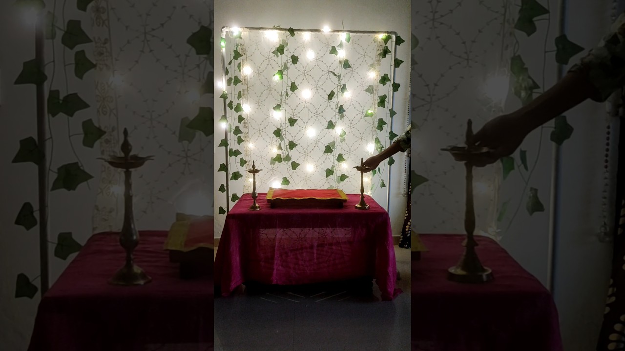 Ganpati decoration ideas for home 2025 / Ganpati decoration idea #ganeshchaturthi #ganpatidecoration