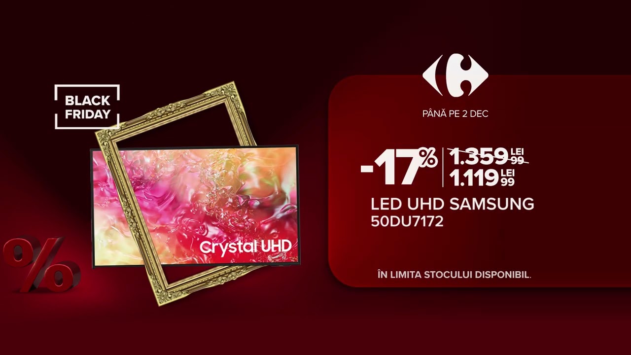 Carrefour | Black Friday: Espressor Philips & TV Samsung  & Combina Frigorifica Arctic