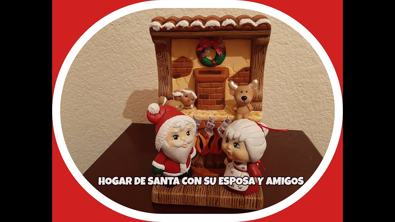 PINTA CERÁMICA: HOGAR DE SANTA CLAUS Y SRA. CLAUS