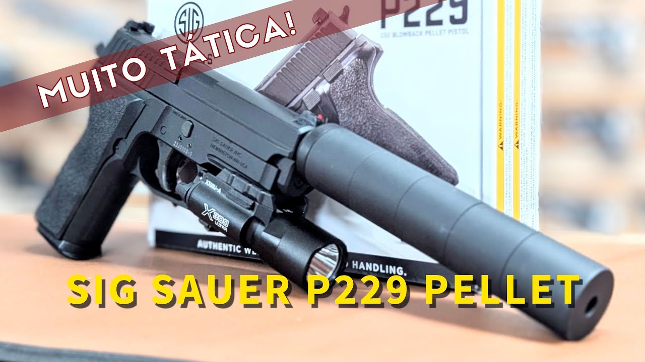 Pistola Sig Sauer P229 Chumbinho Blowback Co2 4,5mm Full Metal