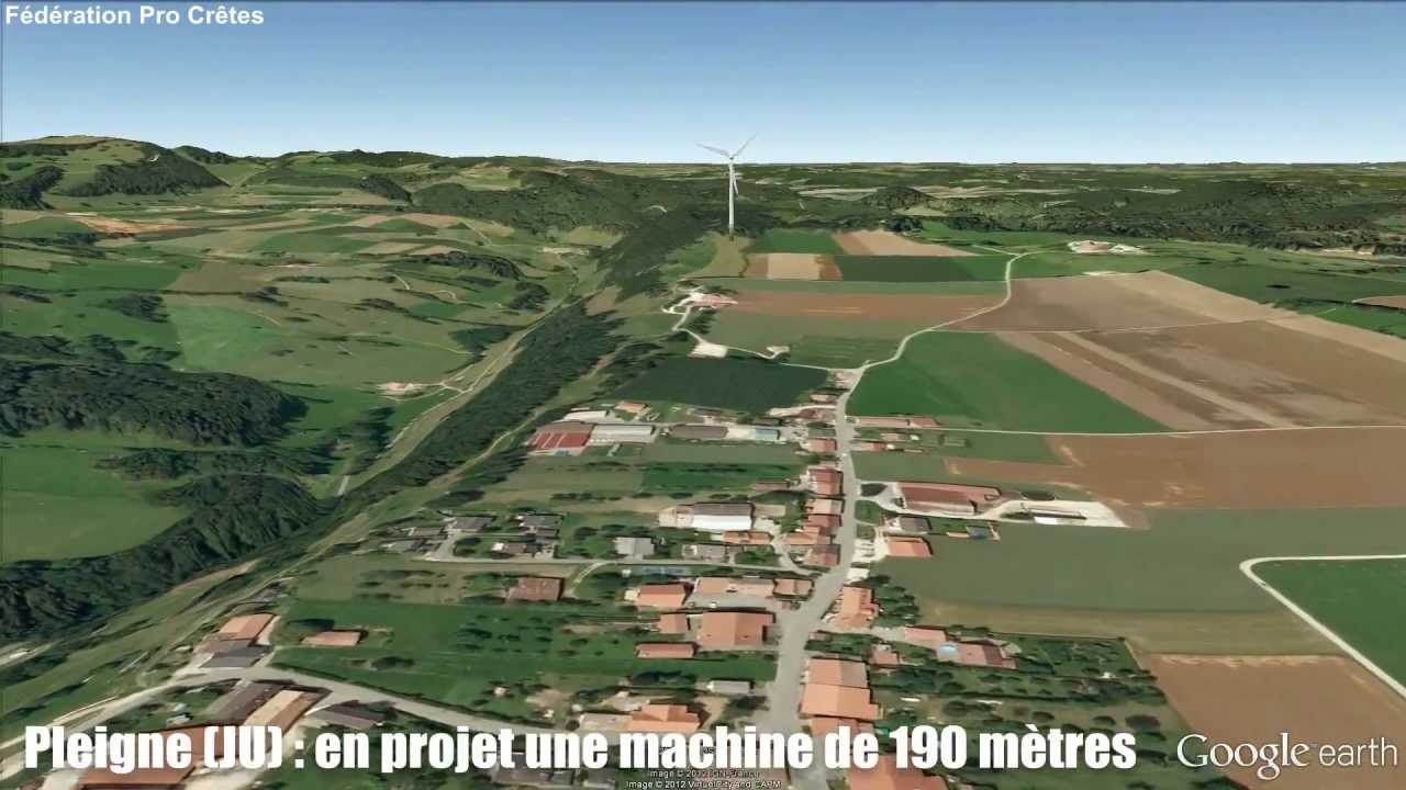 Projets éoliens à Pleigne et à Bourrignon - Jura - Suisse