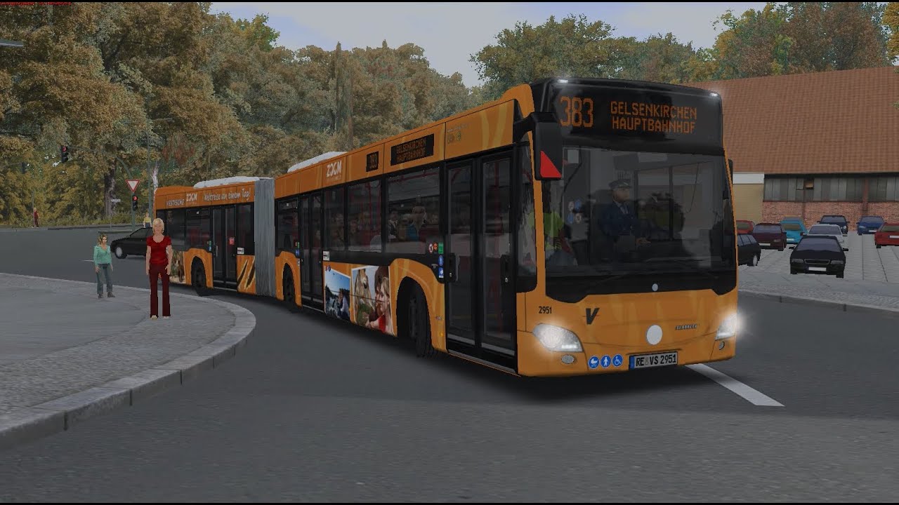 OMSI 2. Project Gladbeck, Line 383, Mercedes-Benz Citaro G C2. Part 2
