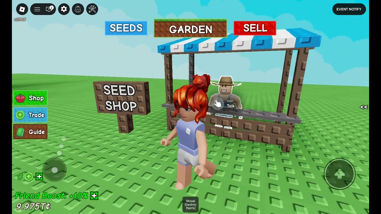 GIOCHIAMO A GROW A GARDEN!! 🥳😋😊 con il mio amico😘