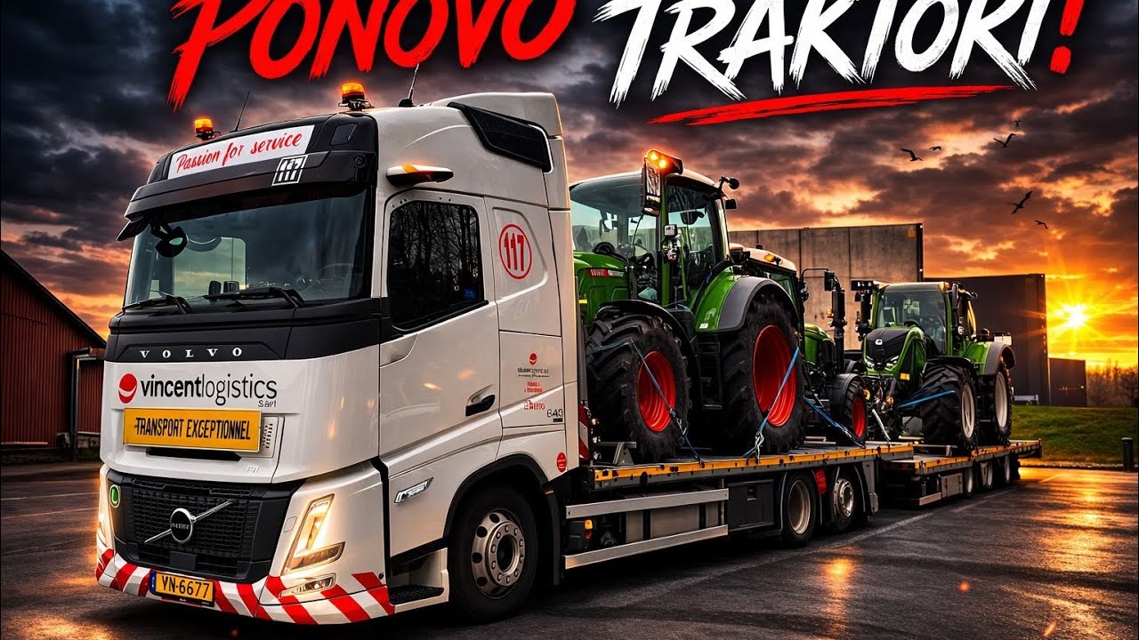 Fendt traktor,  utovar u firmi