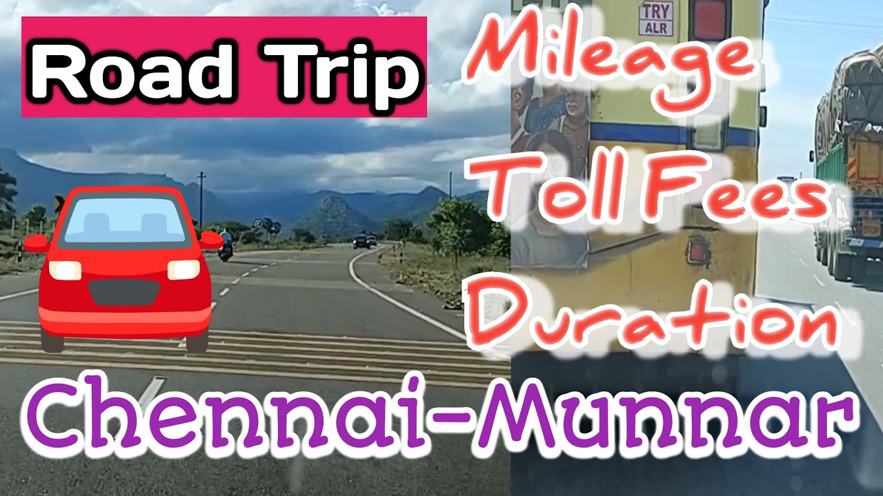 Chennai to Munnar Road Trip | Duration | Toll | Mileage | Baleno Performance | Travel vlog