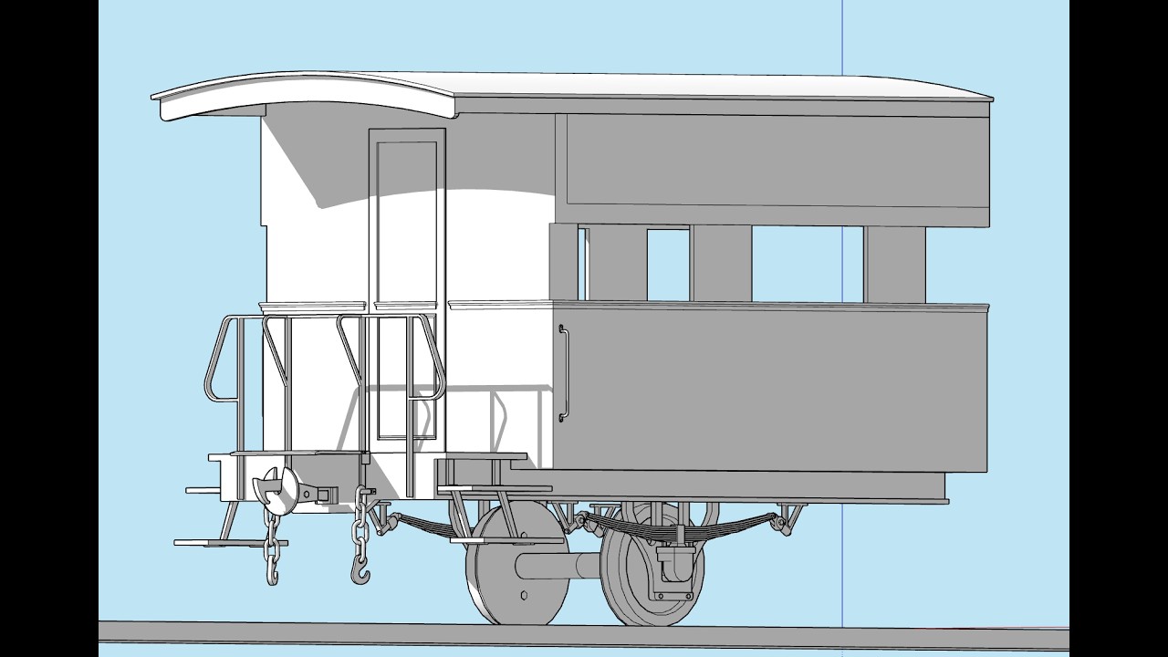 Membuat Design Kereta Penumpang Milik DSM - SketchUp
