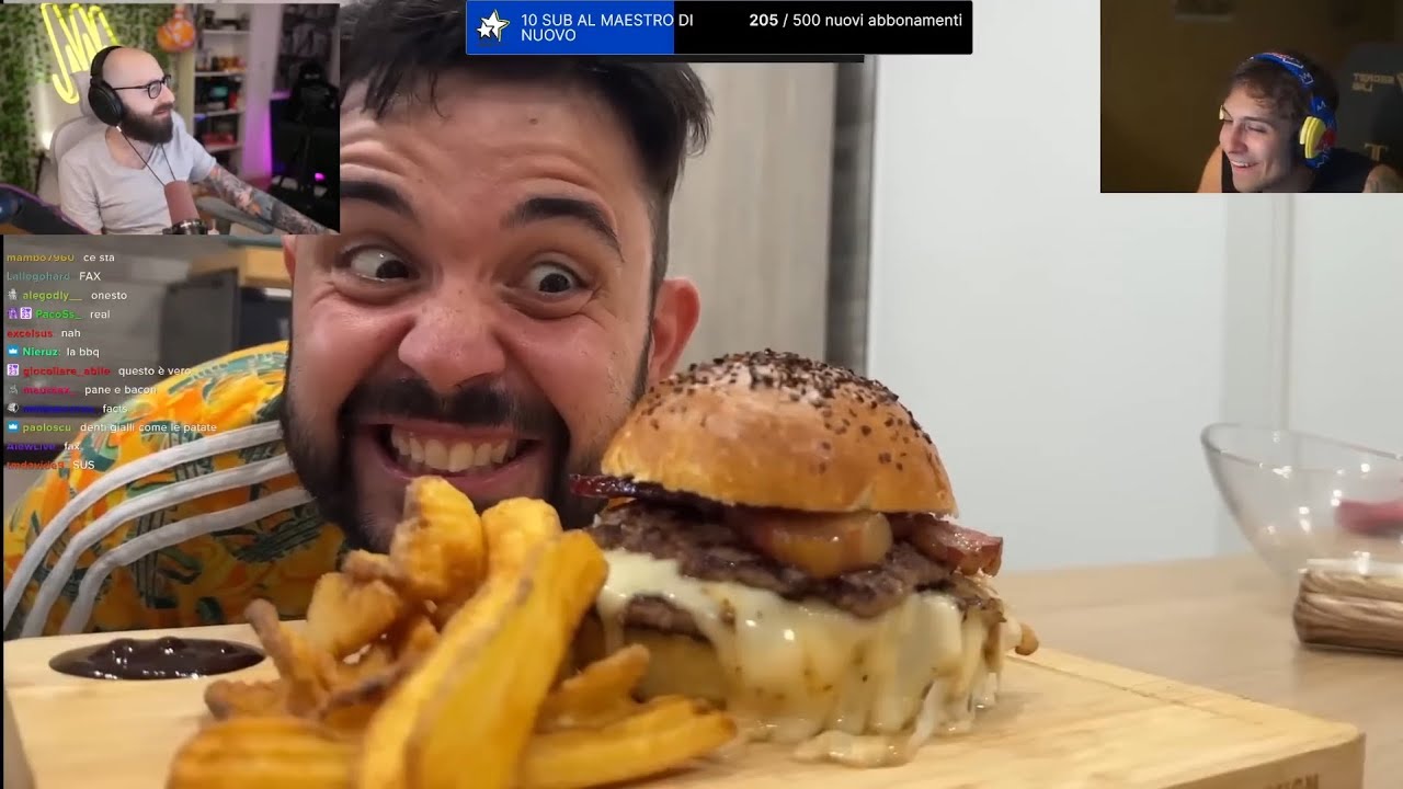 🍔BLUR REACTION al PANINO DI CICCIO PER MARZA!!🍔 #marza #twitch #clips