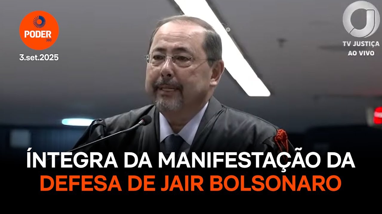 Assista à íntegra da manifestação da defesa de Jair Bolsonaro