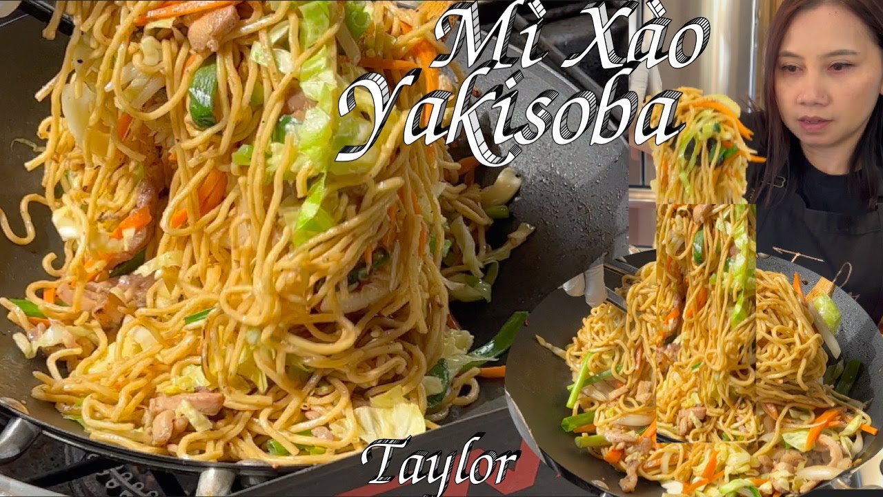 Yakisoba Recipe - Mì Xào Yakisoba Kiểu Nhật Đơn GIản Mà Rất Thơm Ngon - Stir Fried Yakisoba Noodle