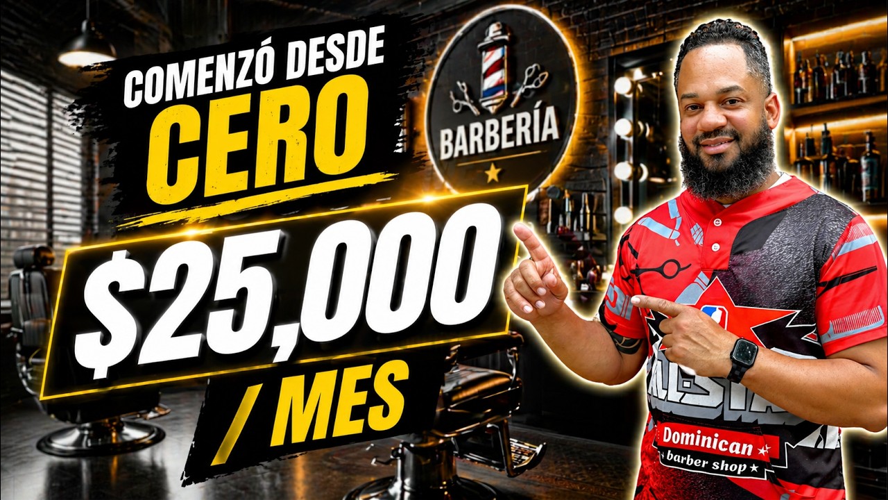 Cómo Construyó una BARBERÍA EXITOSA desde Cero en Estados Unidos 🇺🇲