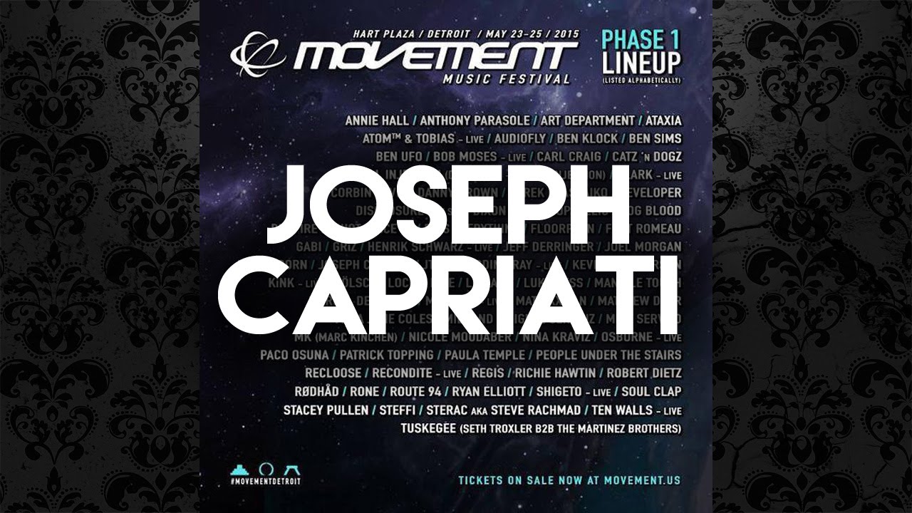 Joseph Capriati @ Movement Electronic Music Festival 2015, Detroit (24-05-2015)