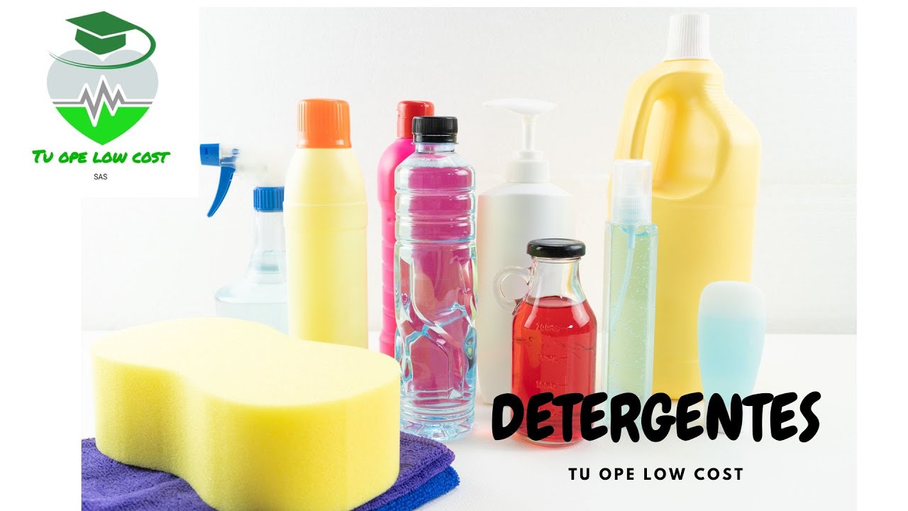 DETERGENTES. TEMARIO SAS HIGIENE HOSPITALARIA.
