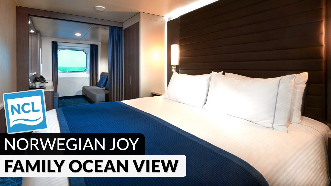 Norwegian Joy | Family Oceanview With Large Picture Window Full Tour & Review 4K | Category O4, O5