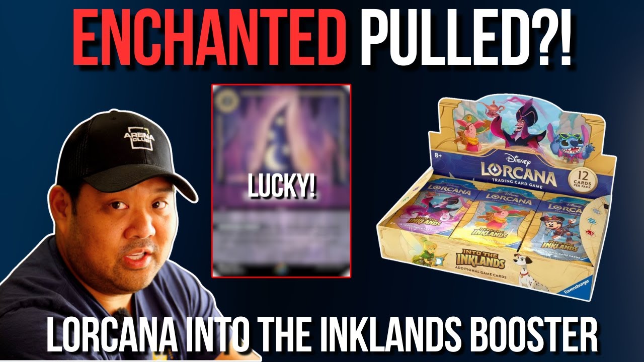 I Can't Believe My ENCHANTED Luck! - Lorcana Into the Inklands Booster Box Opening and Review
