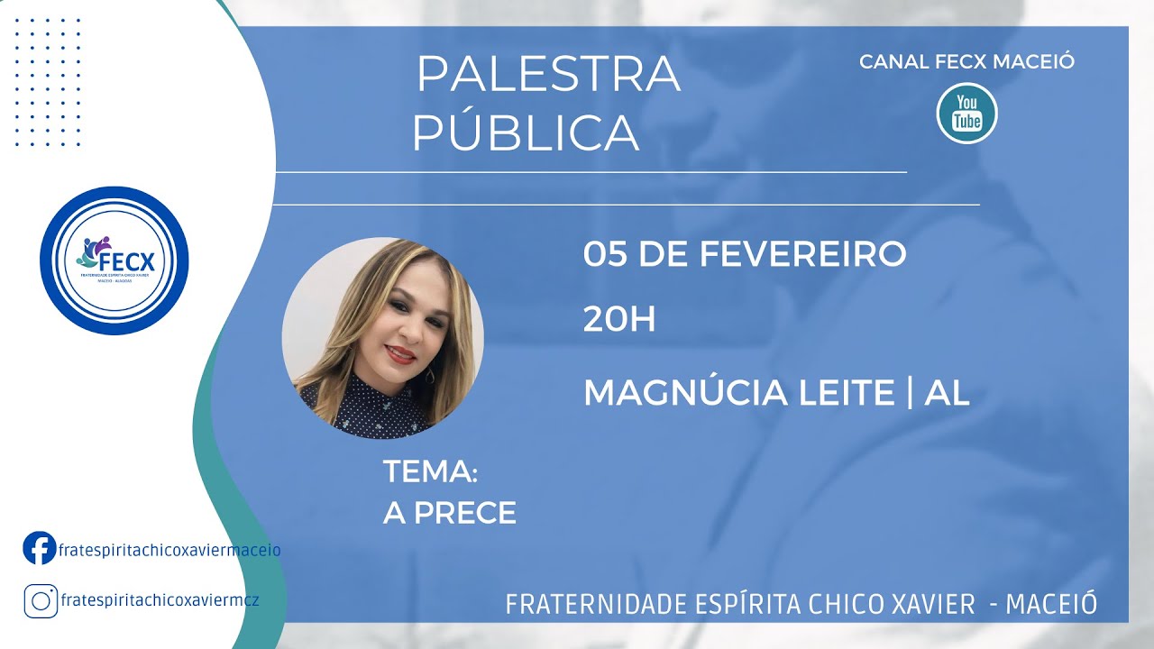 Palestra Pública | A Prece | Magnúcia Leite | AL | 05.02.2026