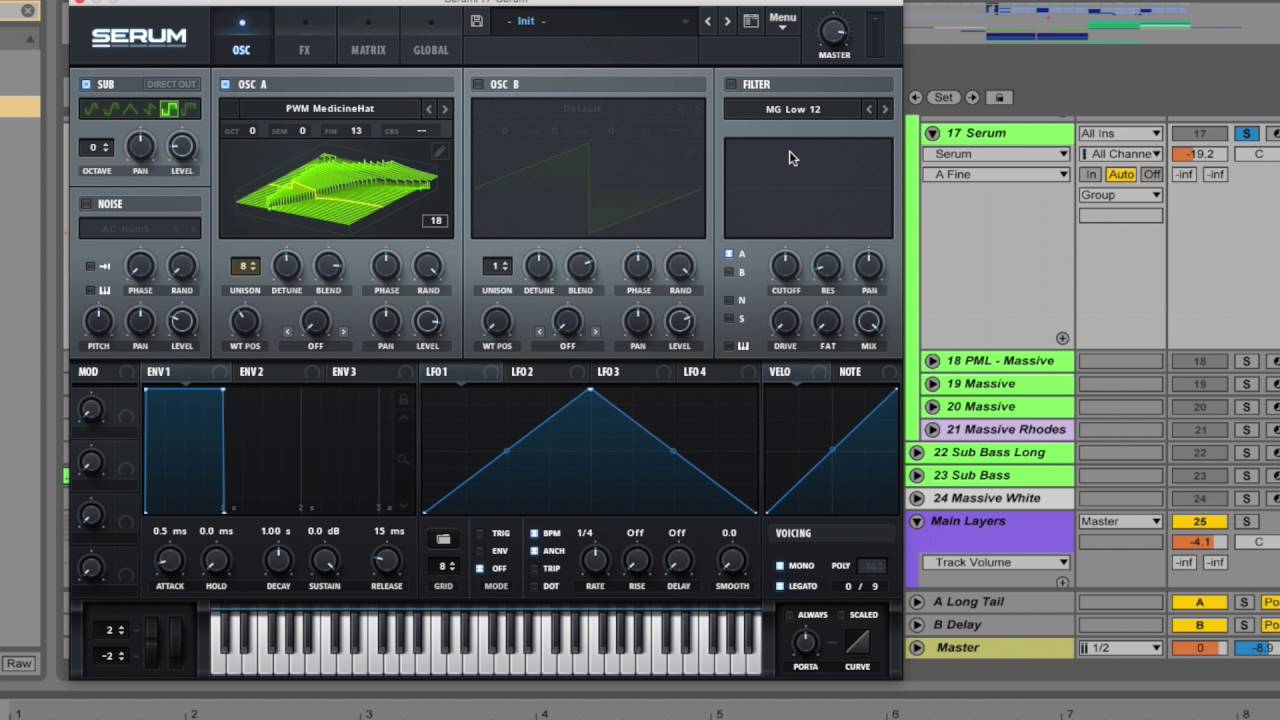 Serum Tutorial - Tennis Court Flume Remix Lead Design
