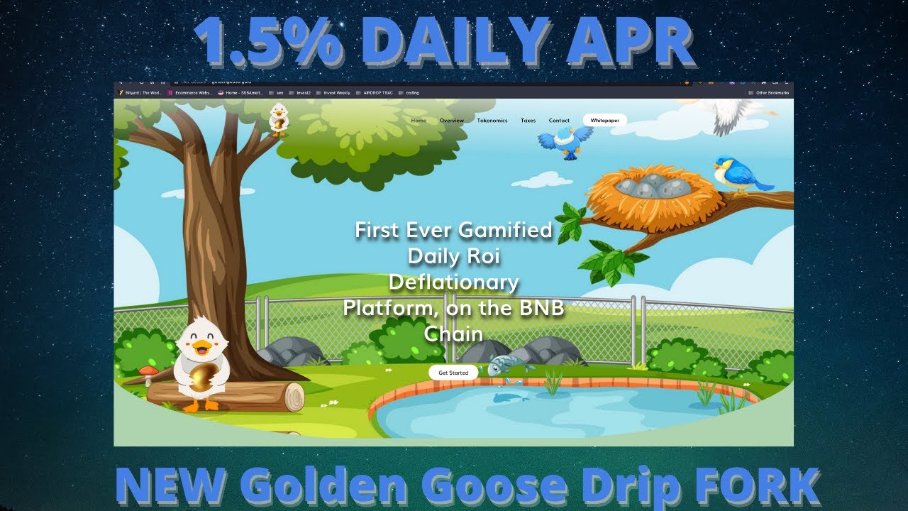 New Drip Fork 1 5% Daily Golden Goose BSC
