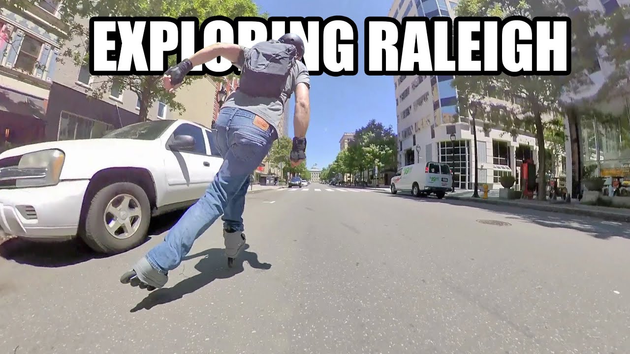 Exploring Downtown Raleigh on Inline Skates // Rollerblading
