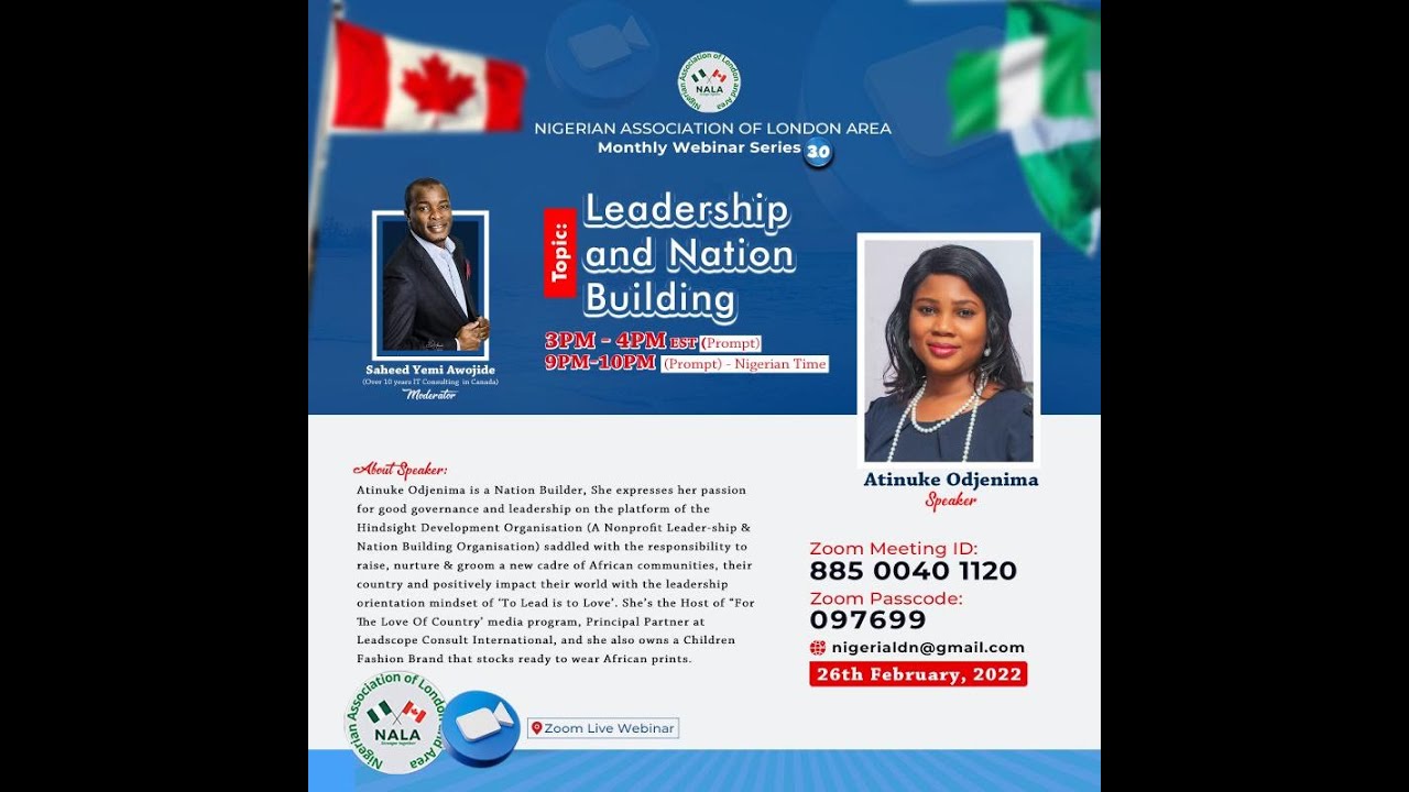 Leadership and Nation Building - Webinar Series by NALA