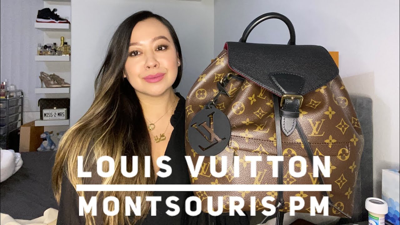 Louis Vuitton New 2020 Monogram Noir Montsouris PM Backpack