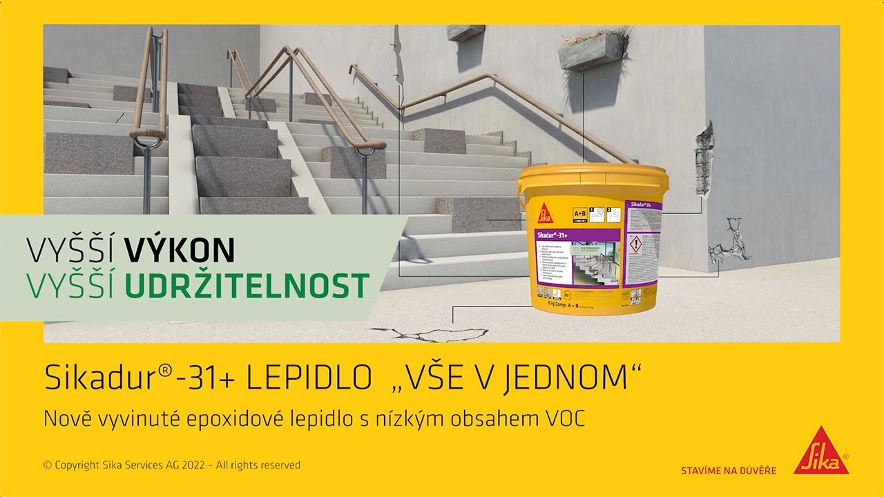 Vylepšené multifunkční lepidlo Sikadur-31+