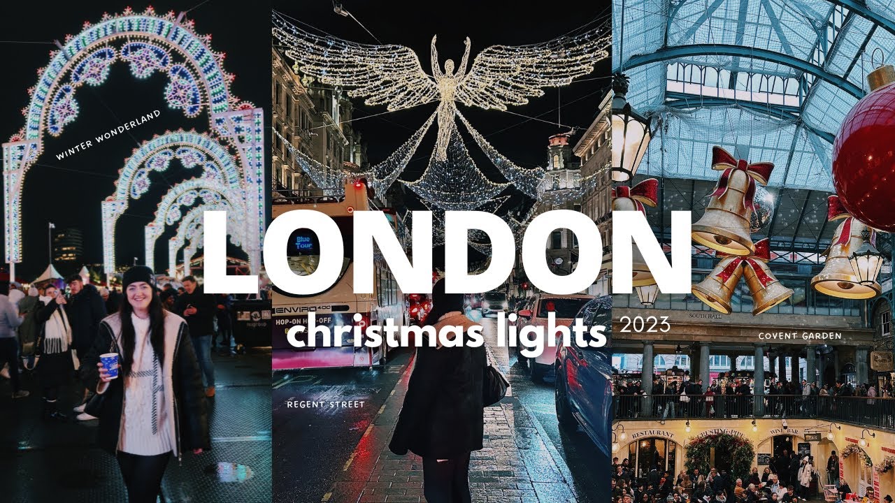 LONDON Christmas Lights | Where to see the best Christmas display in London | Winter Wonderland vlog