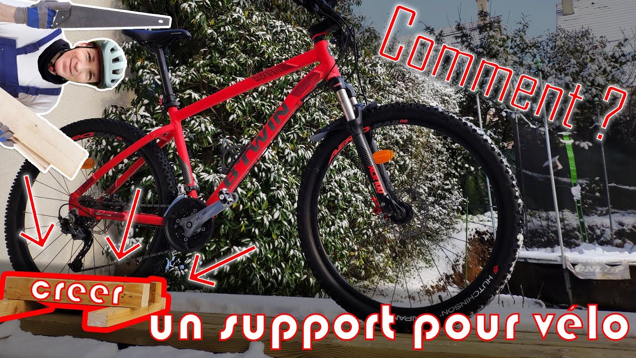Fabriquer son support de vélo au sol - Râtelier de vélo - DIY