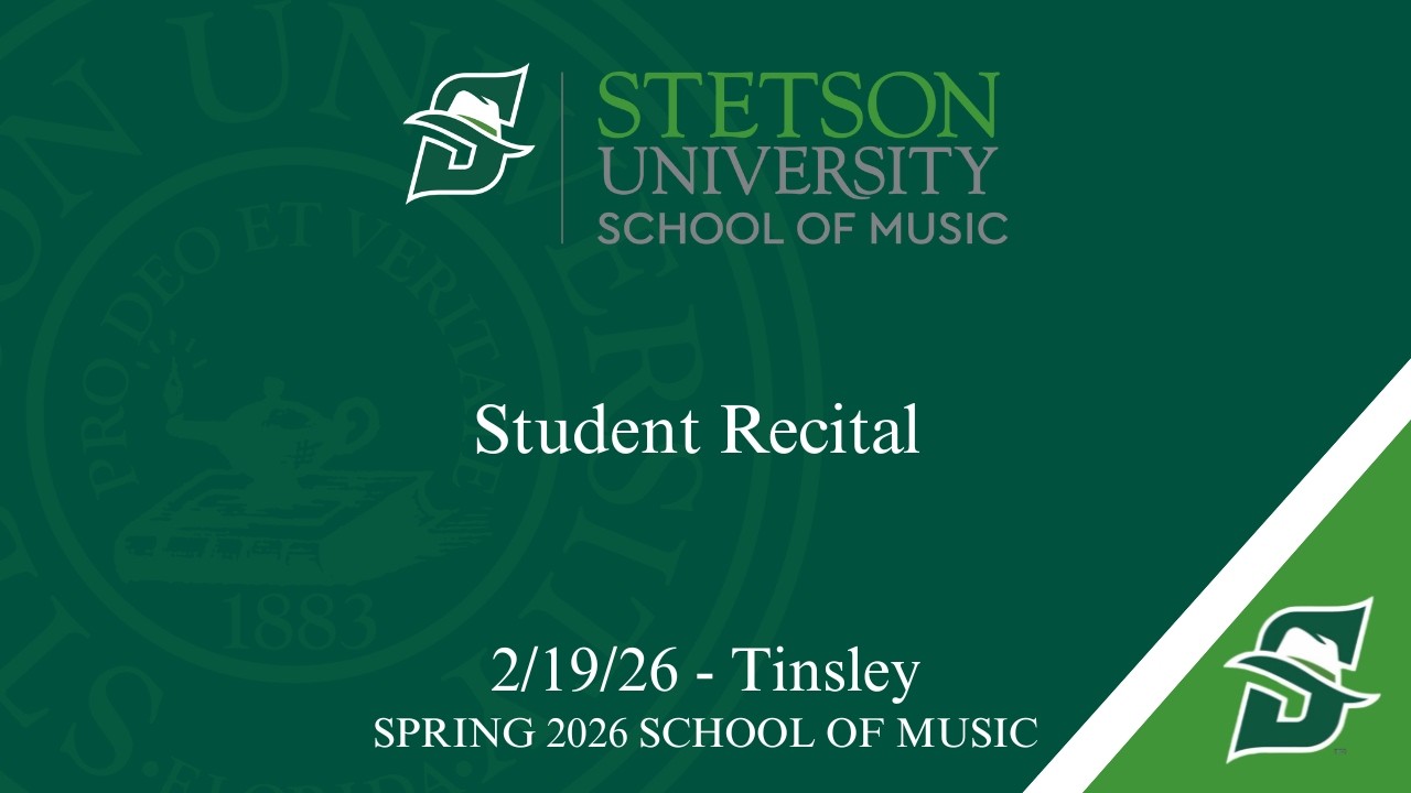 Student Recital - Tinsley - 02/19/26