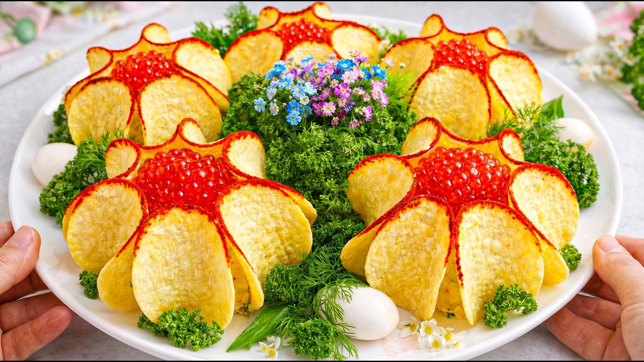 Салат &laquo;Царские цветы&raquo; на Пасху! 👑🌷✨🐣