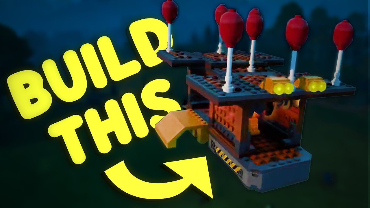 🛠️How to build an AWESOME airship in LEGO FORTNITE!!!🛠️