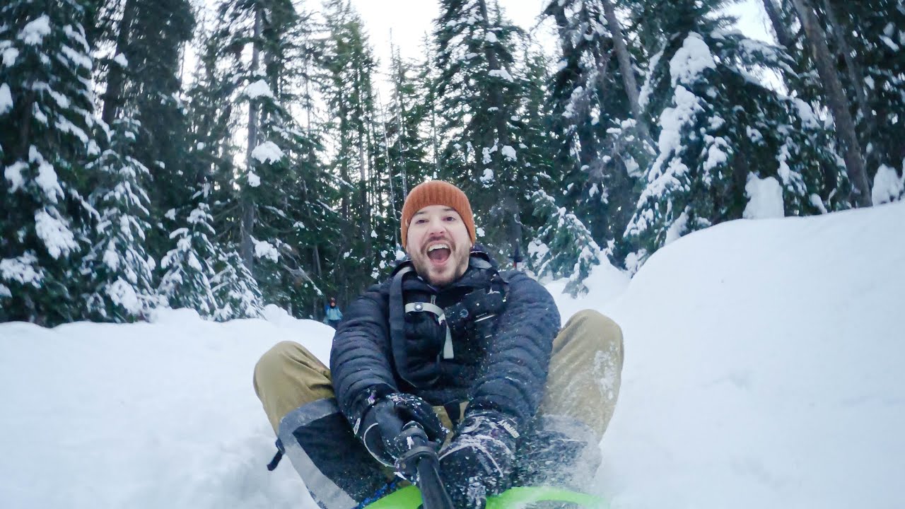 So I had this AMAZING idea.....| Sledding down the Windy Joe
