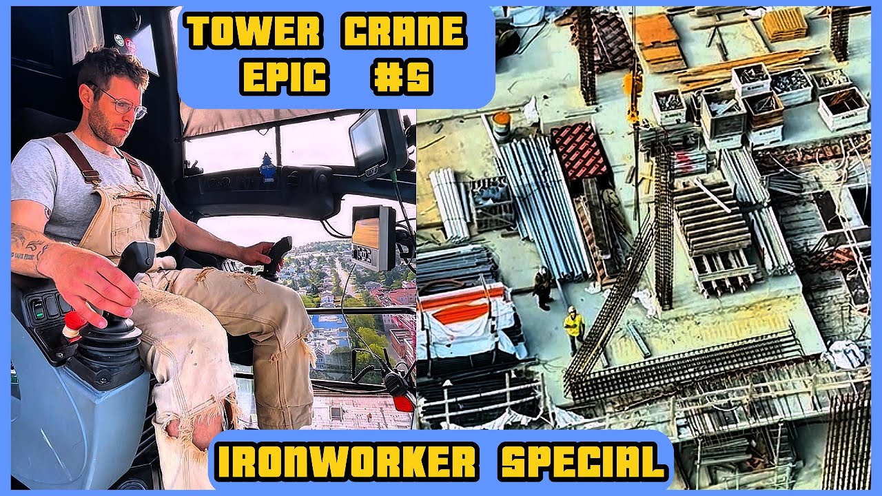 UNION IRONWORKER COMMANDS HUGE  TOWER CRANE