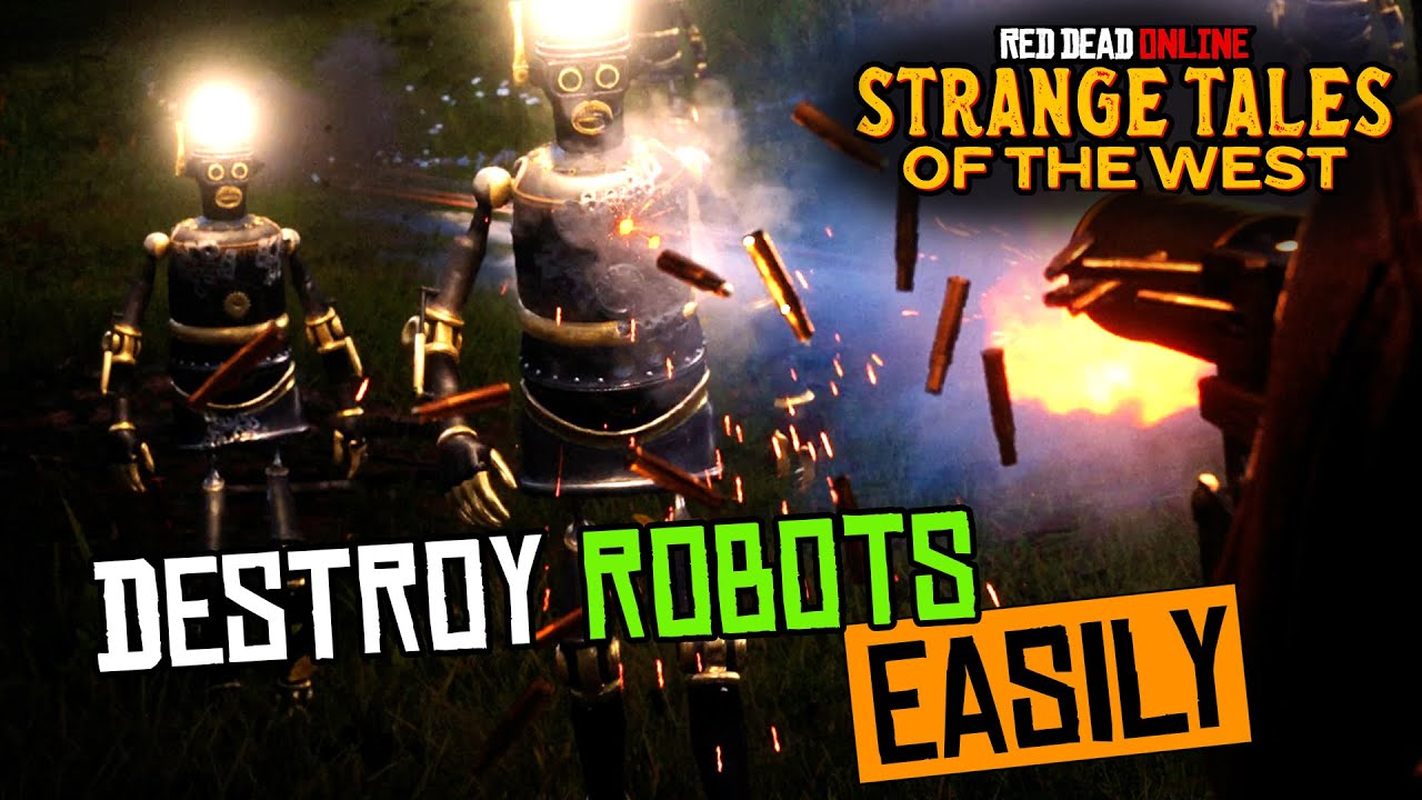 Как ЛЕГКО уничтожить роботов в Red Dead Online (Strange Tales of the West)