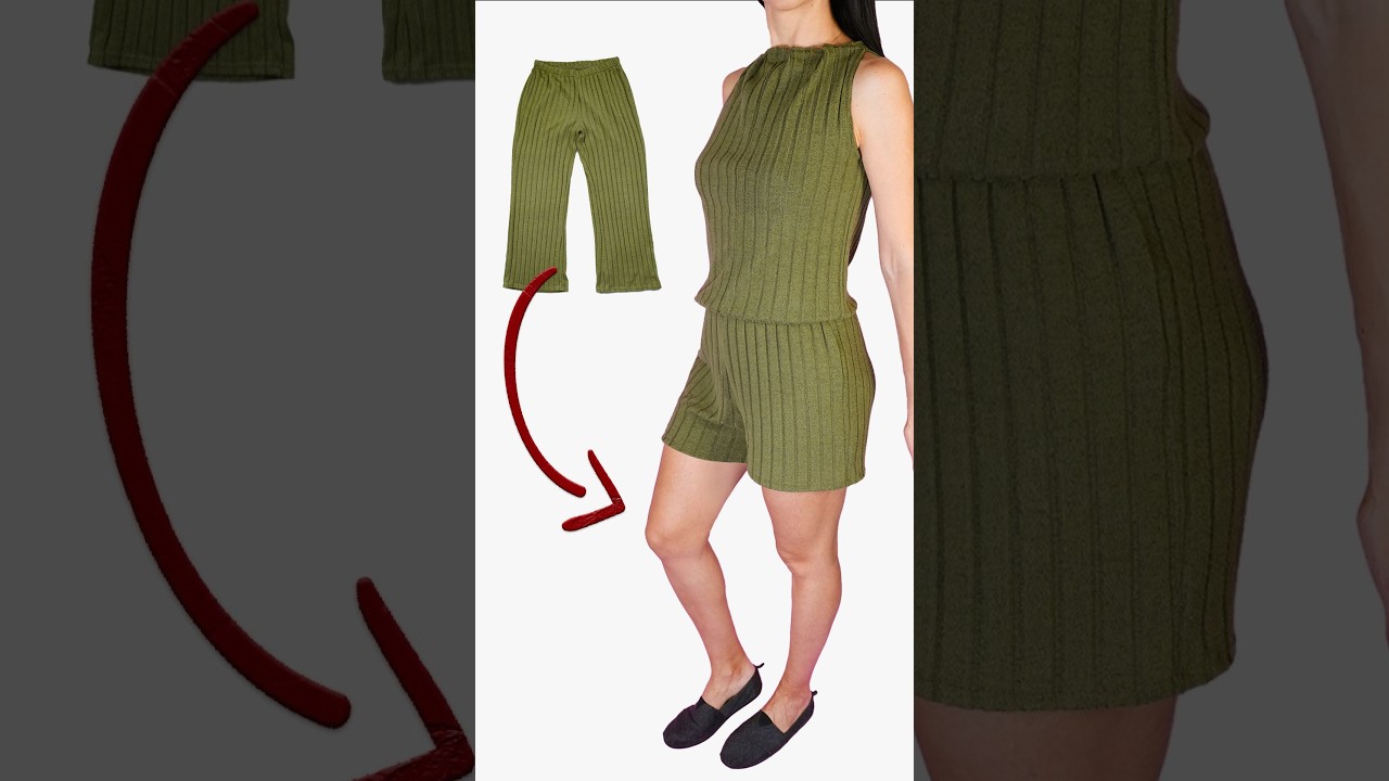 How to Make a Cute Romper from Old Pants | Step by Step | Miarti