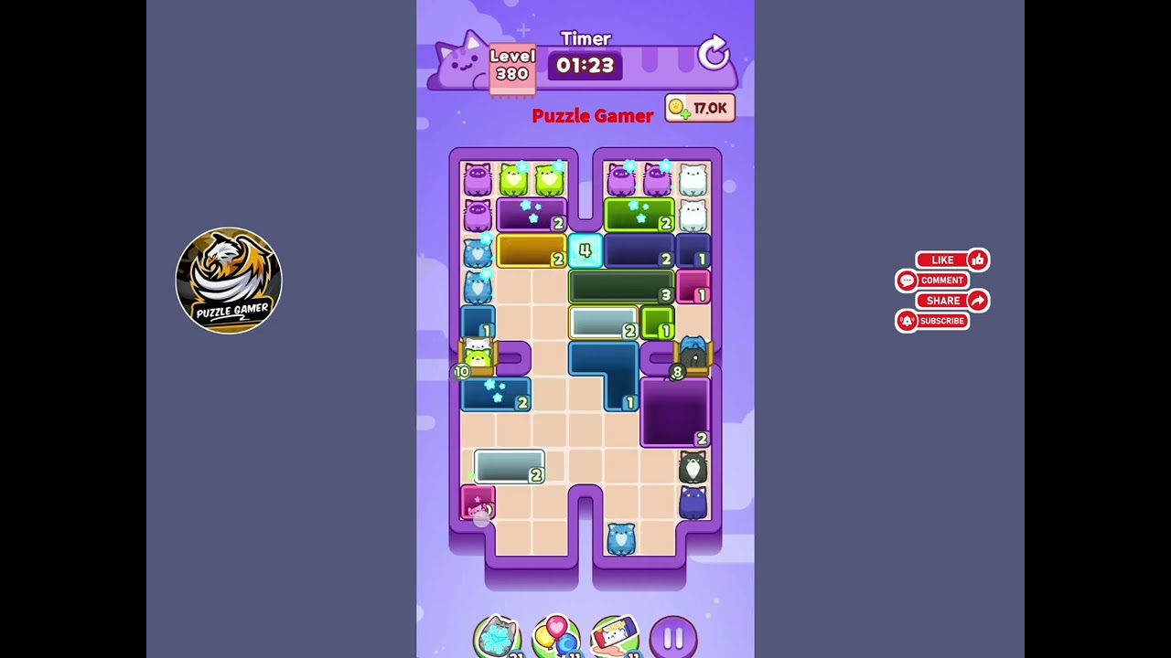 Drop the cat Level 380 walkthrough solution 