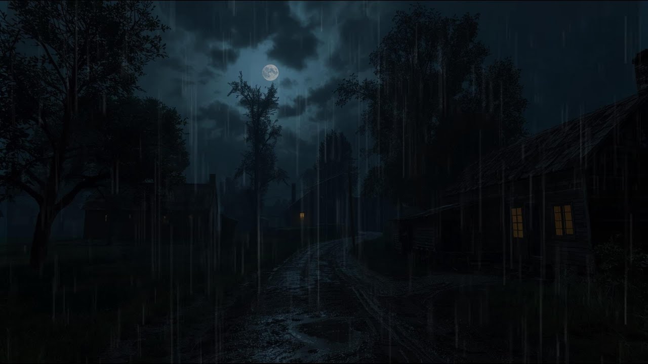 Total Relaxation & Restful Sleep | Moody Night Rain Relax