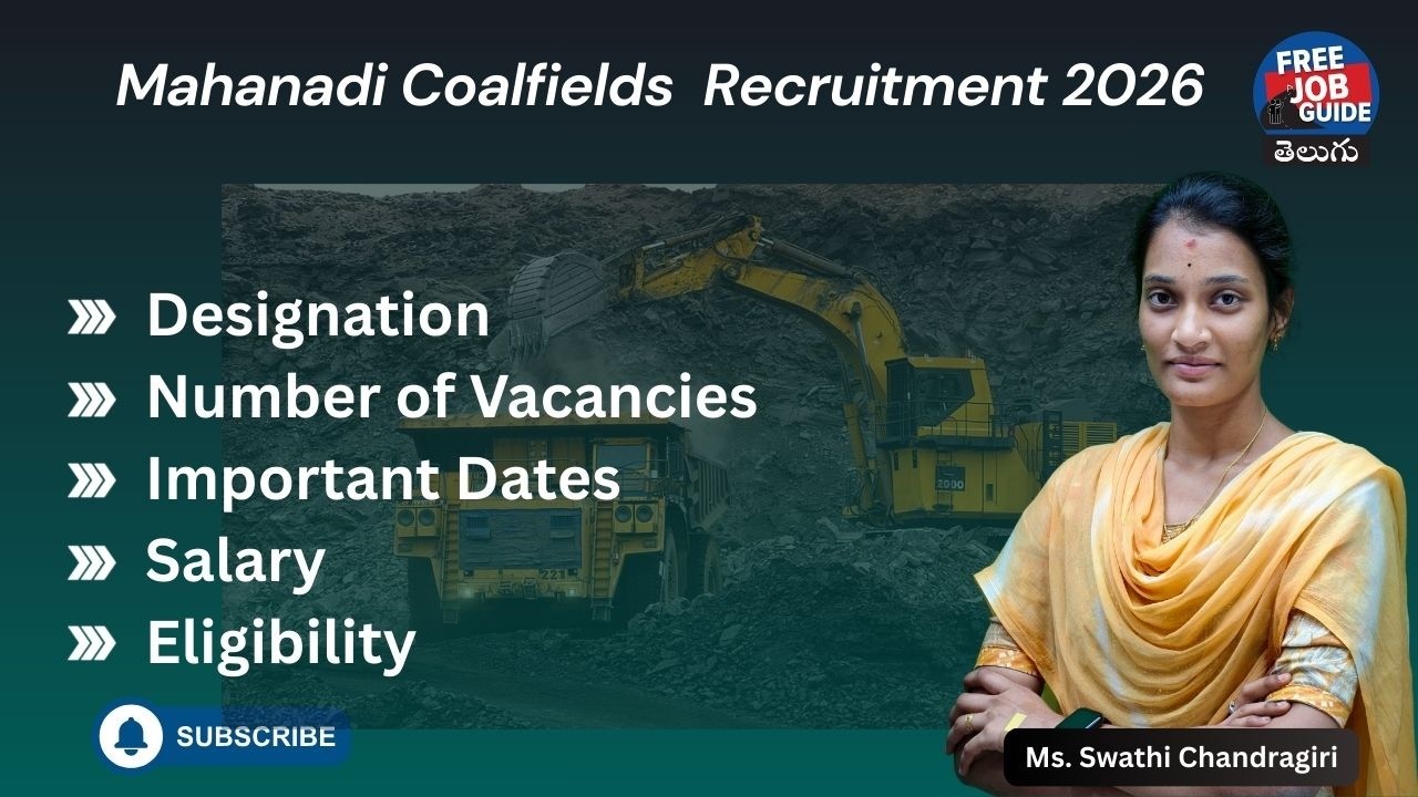 Mahanadi Coalfields Recruitment 2026 | Apply Online for 667 Jr. Overman, Mining Sirdar, Technician