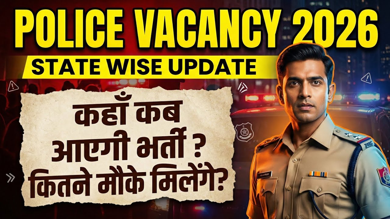 POLICE VACANCY 2026 | STATE WISE UPDATE | कहाँ कब आएगी भर्ती | कितने मौके मिलेंगे