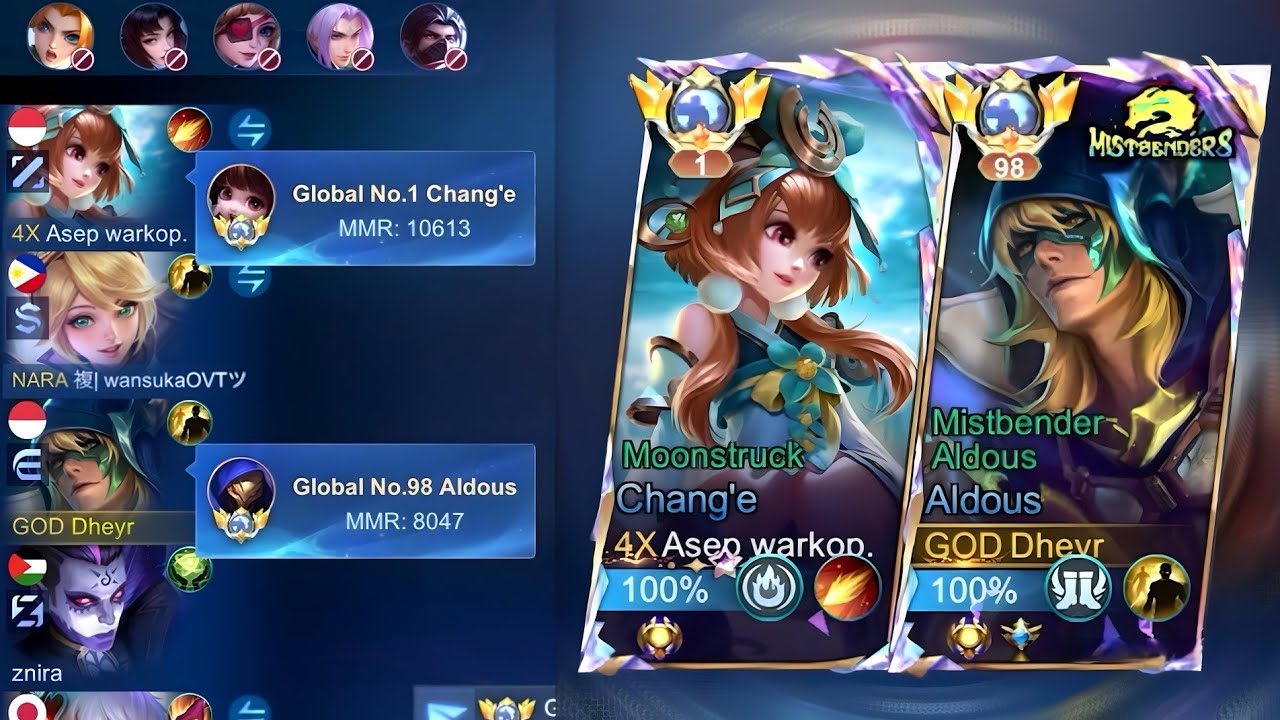 Nyobain Duo Ranked Bareng Top 1 Global Chang'e! Asep Warkop Ngeri Banget Cuy!