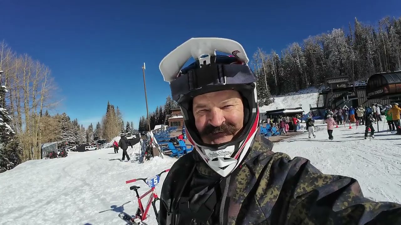 Ski Bike Legends train me to ride the Steeps! - Ski Bike Rally - AZ Snowbowl 2025 #skibike
